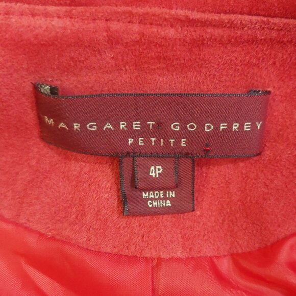 💋STUNNING BOHO CHIC💋Vintage Genuine Suede Ruffled Trench Coat in Rose Red - Picture 10 of 11